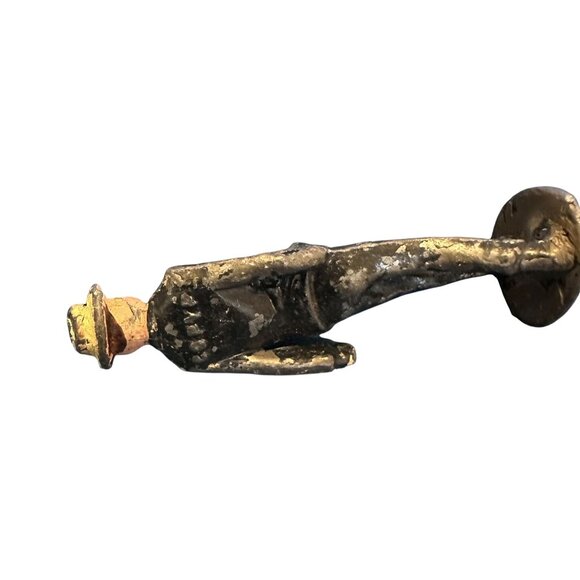 Barclay Manoil Type Lead Figure Man In Suit and Hat 1950s 2" Tall, Original Pain - Picture 4 of 6